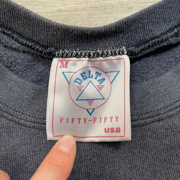 Vintage 80s Wild Oats Dolphin Crewneck Sweatshirt Men's M - Picture 5 of 10